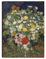 Cuadro Decorativo - Ramo De Flores En Un Jarrón (1890)- Vincent Van Gogh - Fotografía - 28x36 - Impresión En Lienzo -fine Art Tj