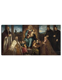 Foto 1 | Foto 1 | Cuadro Decorativo - Doge Alvise Mocenigo Y Familia Ante La Virgen Y El Niño (c. 1575)- Jacopo Tintoretto - 34x64 - Fine Art Tj