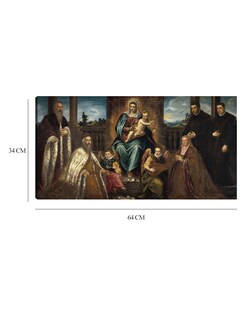 Foto 6 | Foto 6 | Cuadro Decorativo - Doge Alvise Mocenigo Y Familia Ante La Virgen Y El Niño (c. 1575)- Jacopo Tintoretto - 34x64 - Fine Art Tj