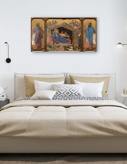 Foto 5 | Foto 5 | Cuadro Decorativo - La Natividad Con Los Profetas Isaías Y Ezequiel, 1308-1311- Duccio Di Buoninsegna - 54x102 - Fine Art Tj