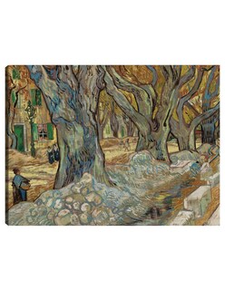 Foto 1 | Foto 1 | Cuadro Decorativo - Los Grandes Plátanos (road Menders En Saint-rémy) (1889)- Vincent Van Gogh - Paisaje - 107x143 - Fine Art Tj