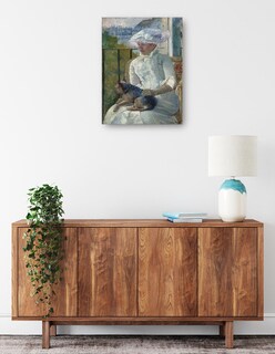 Foto 2 | Foto 2 | Cuadro Decorativo - Niña Junto A Una Ventana (c. 1883-1884)- Mary Cassatt - Fotografía - 69x92 - Impresión En Lienzo-fine Art Tj