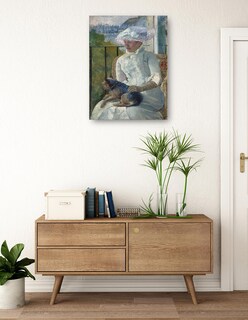 Foto 3 | Foto 3 | Cuadro Decorativo - Niña Junto A Una Ventana (c. 1883-1884)- Mary Cassatt - Fotografía - 69x92 - Impresión En Lienzo-fine Art Tj