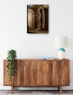 Foto 2 | Foto 2 | Cuadro Decorativo - Vista Del Interior De Un Edificio.- Leonardo Coccorante - Ciudades - 69x92 - Impresión En Lienzo-fine Art Tj