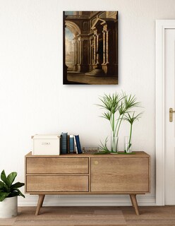 Foto 3 | Foto 3 | Cuadro Decorativo - Vista Del Interior De Un Edificio.- Leonardo Coccorante - Ciudades - 69x92 - Impresión En Lienzo-fine Art Tj