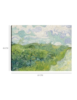 Foto 6 | Foto 6 | Cuadro Decorativo - Campos De Trigo Verdes, Auvers (1890)- Vincent Van Gogh - Paisaje - 46x61 - Impresión En Lienzo -fine Art Tj