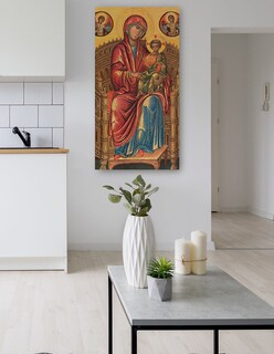 Foto 5 | Foto 5 | Cuadro Decorativo - La Virgen Y El Niño En Un Trono Curvo, C. 1260/1280- Constantinople - Religión - 54x102 - Fine Art Tj