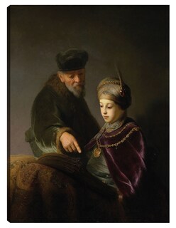 Foto 1 | Foto 1 | Cuadro Decorativo - Un Joven Erudito Y Su Tutor (alrededor De 1629-1630)- Rembrandt Van Rijn - Fotografía - 69x92 - Fine Art Tj