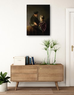 Foto 3 | Foto 3 | Cuadro Decorativo - Un Joven Erudito Y Su Tutor (alrededor De 1629-1630)- Rembrandt Van Rijn - Fotografía - 69x92 - Fine Art Tj
