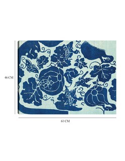 Foto 6 | Foto 6 | Cuadro Decorativo - Grabado En Madera Original Vintage Japonés -azul- Taguchi Tomoki - Abstracto - 46x61 - Fine Art Tj