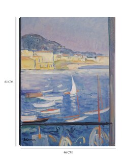Foto 6 | Foto 6 | Cuadro Decorativo - Villefranche-sur-mer, Fenêtre Ouverte Sur Le Port (1926)- Henri Lebasque - Costa - 46x61 - Fine Art Tj