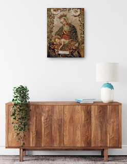 Foto 2 | Foto 2 | Cuadro Decorativo - La Virgen Adorando Al Niño Jesús Con Dos Santos (siglo Xviii)- Cuzco School - Religión - 46x61 - Fine Art Tj