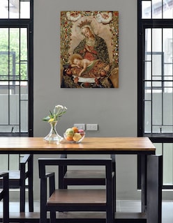 Foto 4 | Foto 4 | Cuadro Decorativo - La Virgen Adorando Al Niño Jesús Con Dos Santos (siglo Xviii)- Cuzco School - Religión - 46x61 - Fine Art Tj