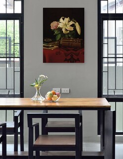 Foto 4 | Foto 4 | Cuadro Decorativo - Naturaleza Muerta Sobre La Mesa De Trabajo De Una Dama (1868)- Ferdinand Von Wright - 46x61 - Fine Art Tj