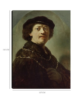 Foto 6 | Foto 6 | Cuadro Decorativo - Autorretrato Con Gorra Negra (1637)- Rembrandt Van Rijn - Fotografía - 107x143 - Fine Art Tj
