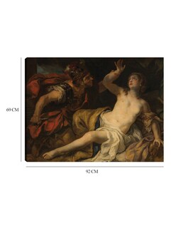 Foto 6 | Foto 6 | Cuadro Decorativo - Tarquinio Y Lucrecia (1692)- Johann Michael Rottmayr - Fotografía - 69x92 - Impresión En Lienzo -fine Art Tj