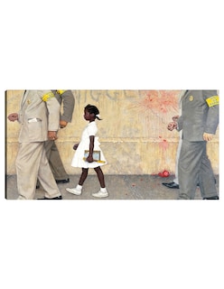 Foto 1 | Foto 1 | Cuadro Decorativo - El Problema Con El Que Todos Vivimos (ruby Bridges)- Norman Rockwell - Fotografía - 54x102 - Fine Art Tj