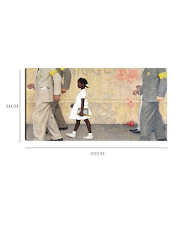 Foto 6 | Foto 6 | Cuadro Decorativo - El Problema Con El Que Todos Vivimos (ruby Bridges)- Norman Rockwell - Fotografía - 54x102 - Fine Art Tj