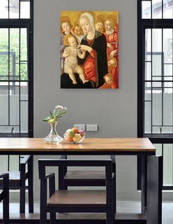 Foto 4 | Foto 4 | Cuadro Decorativo - Virgen Y El Niño Con Ángeles Y Querubines, C. 1460/1465- Matteo Di Giovanni - Religión - 28x36 - Fine Art Tj