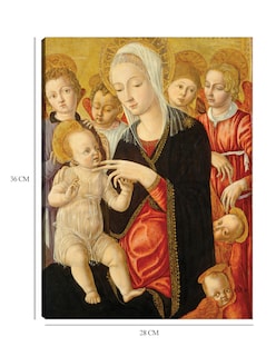 Foto 6 | Foto 6 | Cuadro Decorativo - Virgen Y El Niño Con Ángeles Y Querubines, C. 1460/1465- Matteo Di Giovanni - Religión - 28x36 - Fine Art Tj