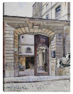 Foto 1 | Foto 1 | Cuadro Decorativo - 27, Calle Del Petit-musc. París (1895 – 1905)- Frédéric Houbron - Ciudades - 28x36 - Fine Art Tj