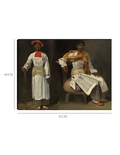 Foto 6 | Foto 6 | Cuadro Decorativo - Dos Estudios De Un Indio De Calcuta, Sentado Y De Pie C. 1823/1824- Eugène Delacroix - 69x92 - Fine Art Tj