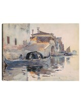Cuadro Decorativo - Punte Panada, Nuevas Fundaciones, Venecia (c. 1880)- John Singer Sargent - Ciudades - 28x36 - Fine Art Tj