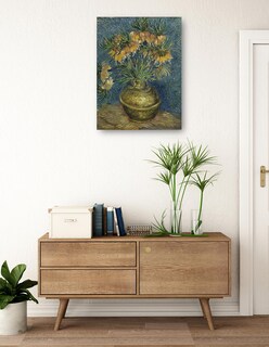 Foto 3 | Foto 3 | Cuadro Decorativo - Fritillarios Imperiales En Un Jarrón De Cobre (1887)- Vincent Van Gogh - Floral - 28x36 - Fine Art Tj