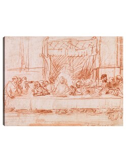 Foto 1 | Foto 1 | Cuadro Decorativo - La Última Cena, Según Leonardo Da Vinci (1634-1635)- Rembrandt Van Rijn - Religión - 77x102 - Fine Art Tj