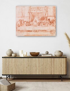 Foto 5 | Foto 5 | Cuadro Decorativo - La Última Cena, Según Leonardo Da Vinci (1634-1635)- Rembrandt Van Rijn - Religión - 77x102 - Fine Art Tj