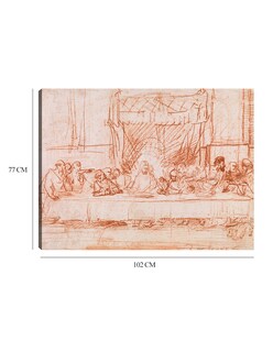 Foto 6 | Foto 6 | Cuadro Decorativo - La Última Cena, Según Leonardo Da Vinci (1634-1635)- Rembrandt Van Rijn - Religión - 77x102 - Fine Art Tj