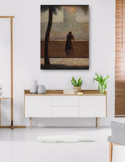Foto 5 | Foto 5 | Cuadro Decorativo - Un Hombre Apoyado En Un Parapeto (hacia 1881)- Georges Seurat - Fotografía - 28x36 - Fine Art Tj