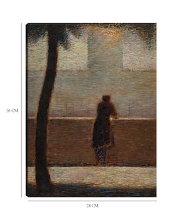 Foto 6 | Foto 6 | Cuadro Decorativo - Un Hombre Apoyado En Un Parapeto (hacia 1881)- Georges Seurat - Fotografía - 28x36 - Fine Art Tj
