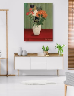 Foto 5 | Foto 5 | Cuadro Decorativo - Ramo De Flores Con Ásteres Chinos Y Tokios (1910)- Henri Rousseau - Floral - 69x92 - Fine Art Tj