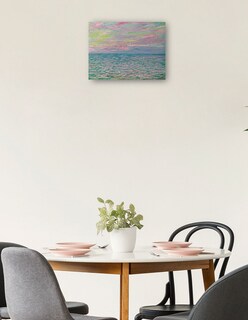 Foto 2 | Foto 2 | Cuadro Decorativo - Puesta De Sol En Pourville, Mar Abierto (1882)- Claude Monet - Costa - 77x102 - Fine Art Tj