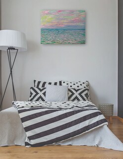 Foto 3 | Foto 3 | Cuadro Decorativo - Puesta De Sol En Pourville, Mar Abierto (1882)- Claude Monet - Costa - 77x102 - Fine Art Tj