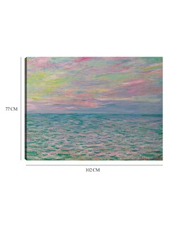 Foto 6 | Foto 6 | Cuadro Decorativo - Puesta De Sol En Pourville, Mar Abierto (1882)- Claude Monet - Costa - 77x102 - Fine Art Tj