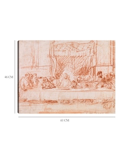 Foto 6 | Foto 6 | Cuadro Decorativo - La Última Cena, Según Leonardo Da Vinci (1634-1635)- Rembrandt Van Rijn - Religión - 46x61 - Fine Art Tj