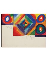 Cuadro Decorativo - Estudios De Color Con Información Sobre La Técnica Pictórica (1913)- Wassily Kandinsky - 77x102 -fine Art Tj