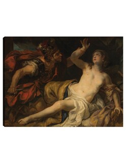 Foto 1 | Foto 1 | Cuadro Decorativo - Tarquinio Y Lucrecia (1692)- Johann Michael Rottmayr - Fotografía - 107x143 -impresión En Lienzo-fine Art Tj