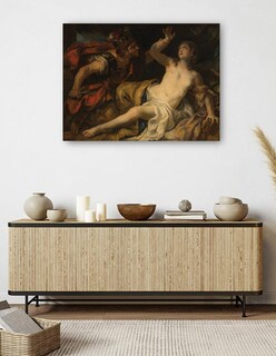 Foto 5 | Foto 5 | Cuadro Decorativo - Tarquinio Y Lucrecia (1692)- Johann Michael Rottmayr - Fotografía - 107x143 -impresión En Lienzo-fine Art Tj