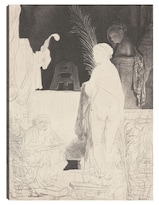 Cuadro Decorativo - El Artista Dibujando A Partir De Un Modelo (ca. 1639)- Rembrandt Van Rijn - Abstracto - 77x102 - Fine Art Tj