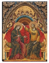 Cuadro Decorativo - La Coronación De La Virgen, 1324- Master Of The Washington Coronation - Religión - 107x143 - Fine Art Tj