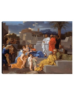 Foto 1 | Foto 1 | Cuadro Decorativo - Cristo Recibiendo A Los Niños (c. 1655)- Sébastien Bourdon - Religión - 28x36 - Fine Art Tj