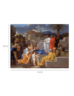Foto 6 | Foto 6 | Cuadro Decorativo - Cristo Recibiendo A Los Niños (c. 1655)- Sébastien Bourdon - Religión - 28x36 - Fine Art Tj