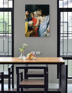 Foto 4 | Foto 4 | Cuadro Decorativo - El Encargo De Cristo A Pedro (c. 1616)- Peter Paul Rubens - Religión - 46x61-impresión En Lienzo-fine Art Tj