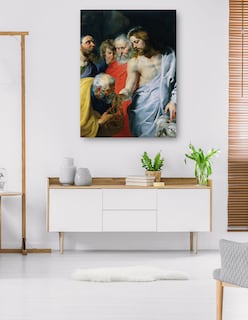 Foto 5 | Foto 5 | Cuadro Decorativo - El Encargo De Cristo A Pedro (c. 1616)- Peter Paul Rubens - Religión - 46x61-impresión En Lienzo-fine Art Tj