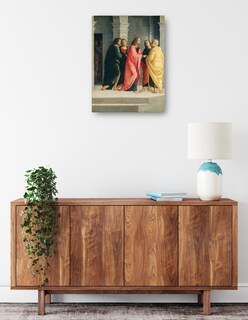 Foto 2 | Foto 2 | Cuadro Decorativo - Cristo Instruyendo A Pedro Y Juan A Prepararse Para La Pascua C.1504- Vincenzo Civerchio - 46x61-fine Art Tj