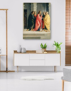 Foto 5 | Foto 5 | Cuadro Decorativo - Cristo Instruyendo A Pedro Y Juan A Prepararse Para La Pascua C.1504- Vincenzo Civerchio - 46x61-fine Art Tj