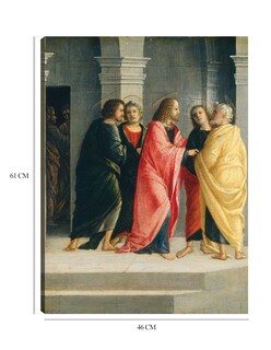 Foto 6 | Foto 6 | Cuadro Decorativo - Cristo Instruyendo A Pedro Y Juan A Prepararse Para La Pascua C.1504- Vincenzo Civerchio - 46x61-fine Art Tj